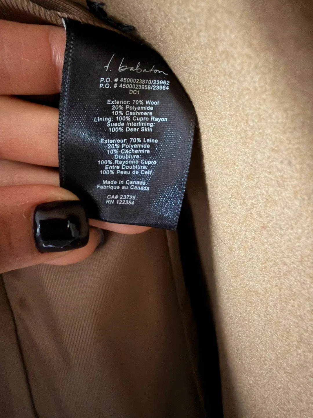 Babaton Wool Coat XXS image indicator(4)