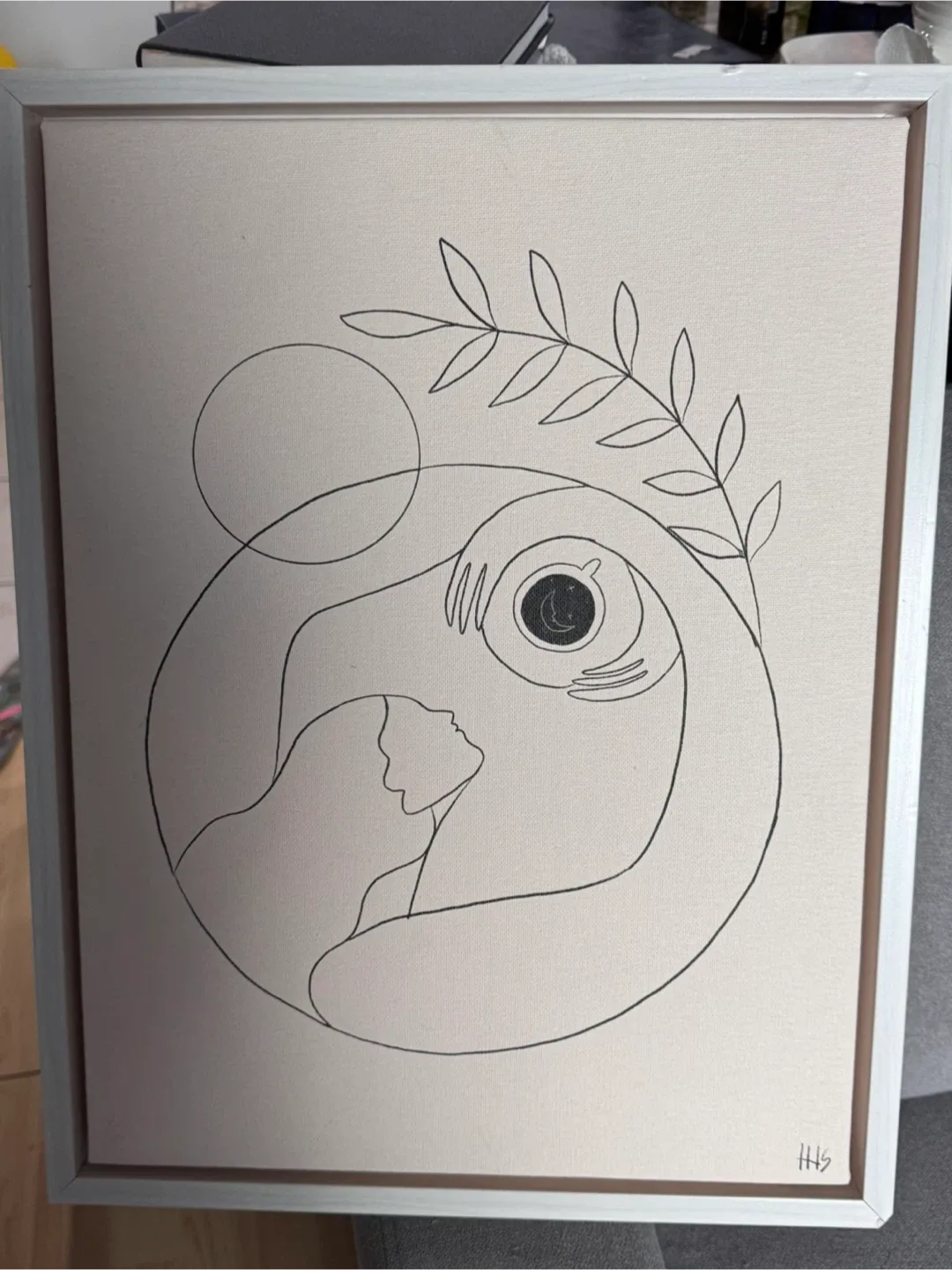 Framed Line Art Canvas