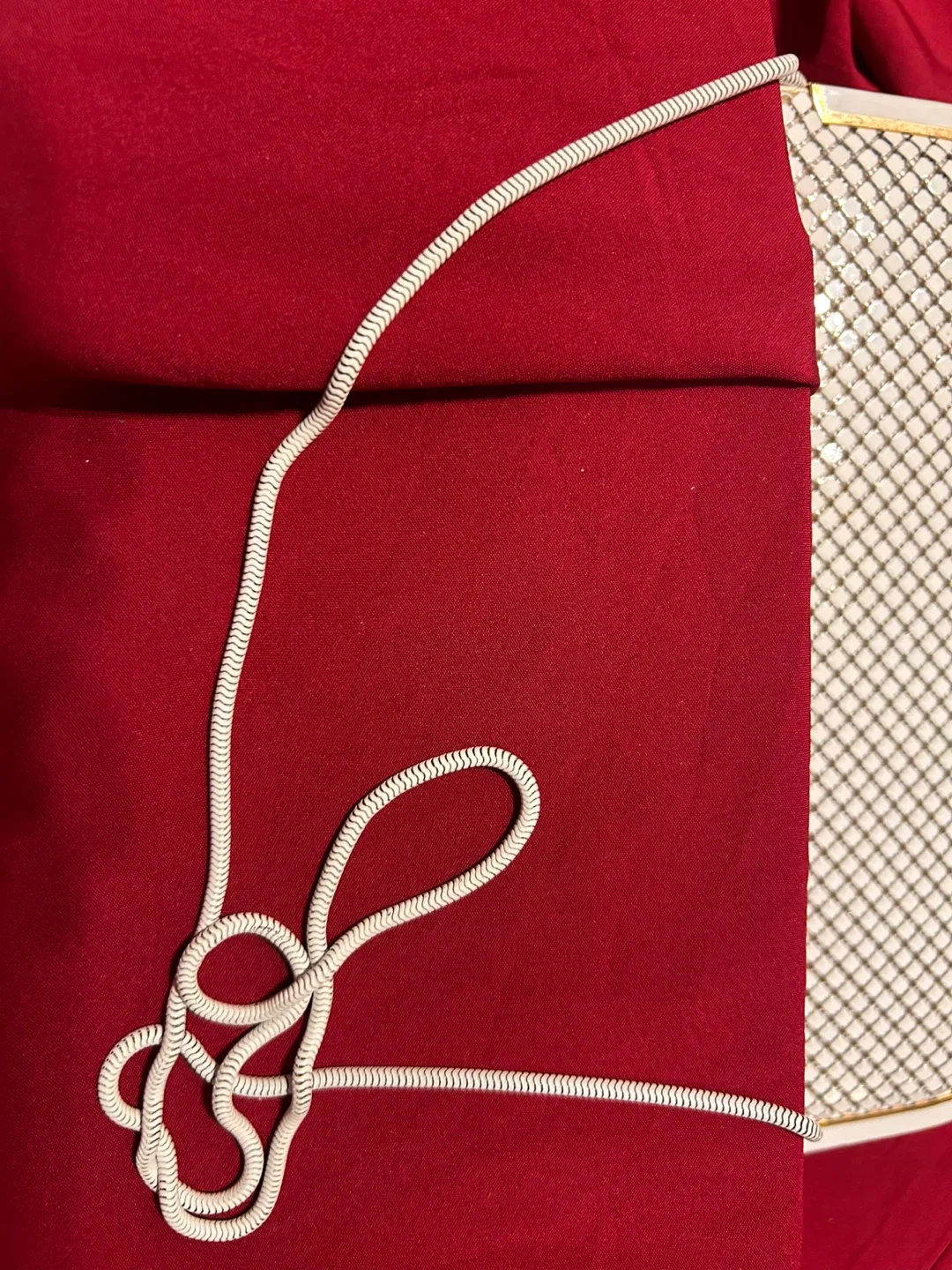 Vintage White chain Chainmail Clutch image indicator(8)