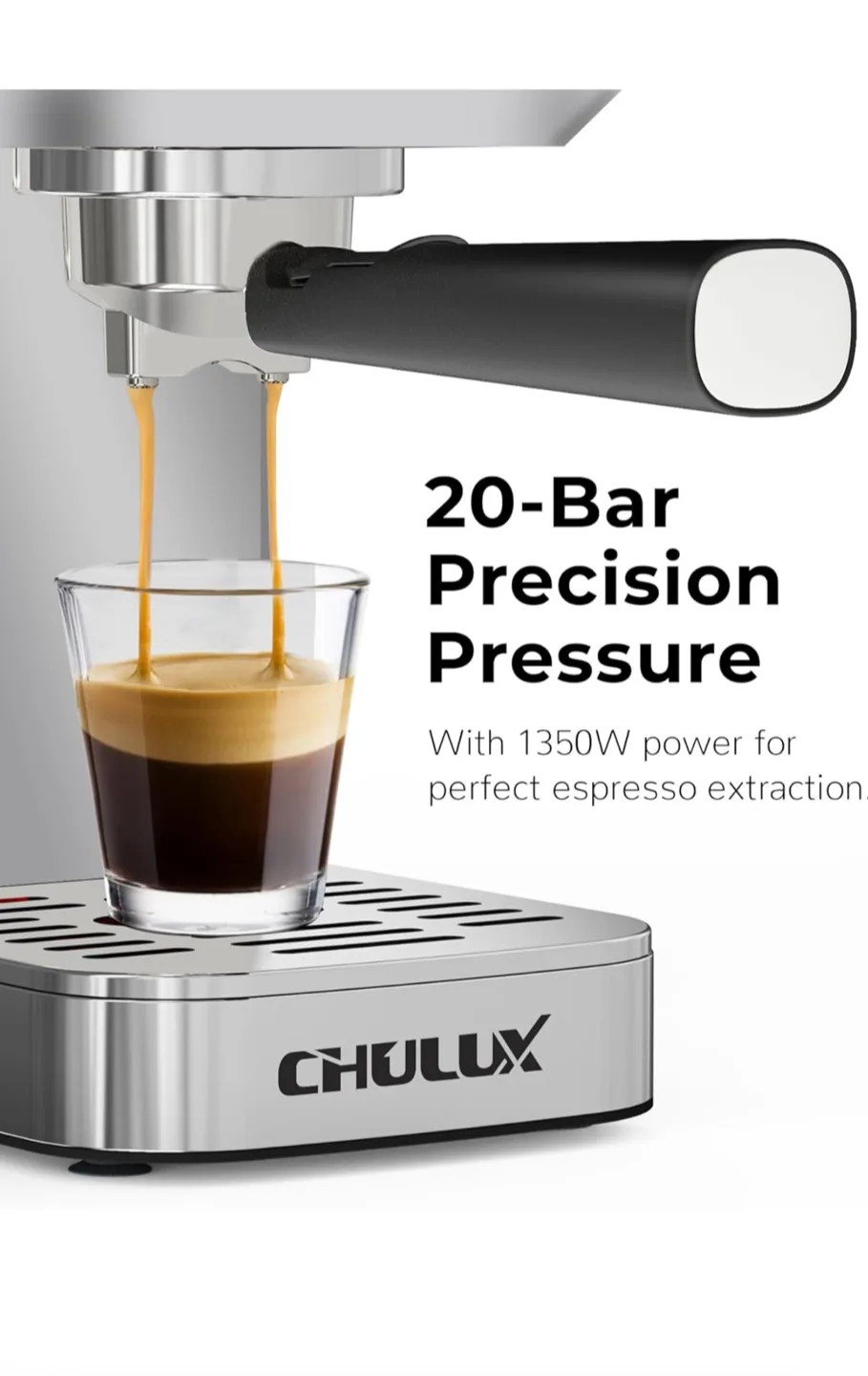 Brand New CHULUX Kom-Pro 20 Bar Espresso Machine image indicator(3)