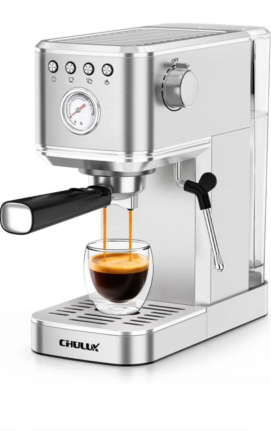 Brand New CHULUX Kom-Pro 20 Bar Espresso Machine