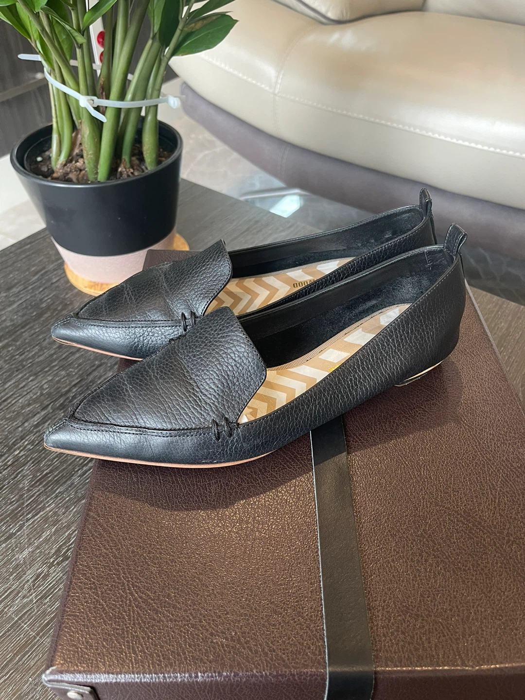 Nicholas Kirkwood Black Leather Loafers - Size 38