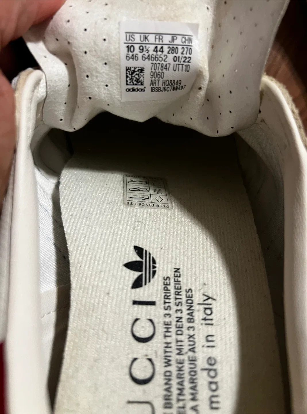 Authentic Gucci X Adidas Gazelle Sneakers image indicator(9)