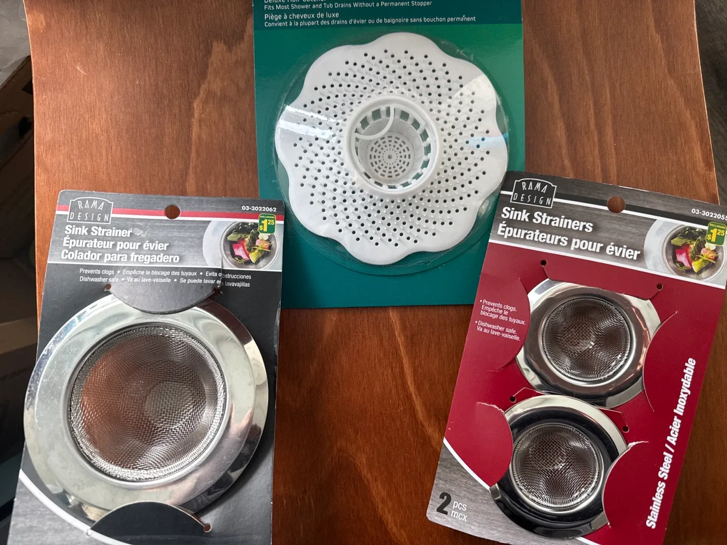 NEW FREE Peerless Hair Catcher & Rama Design Sink Strainer