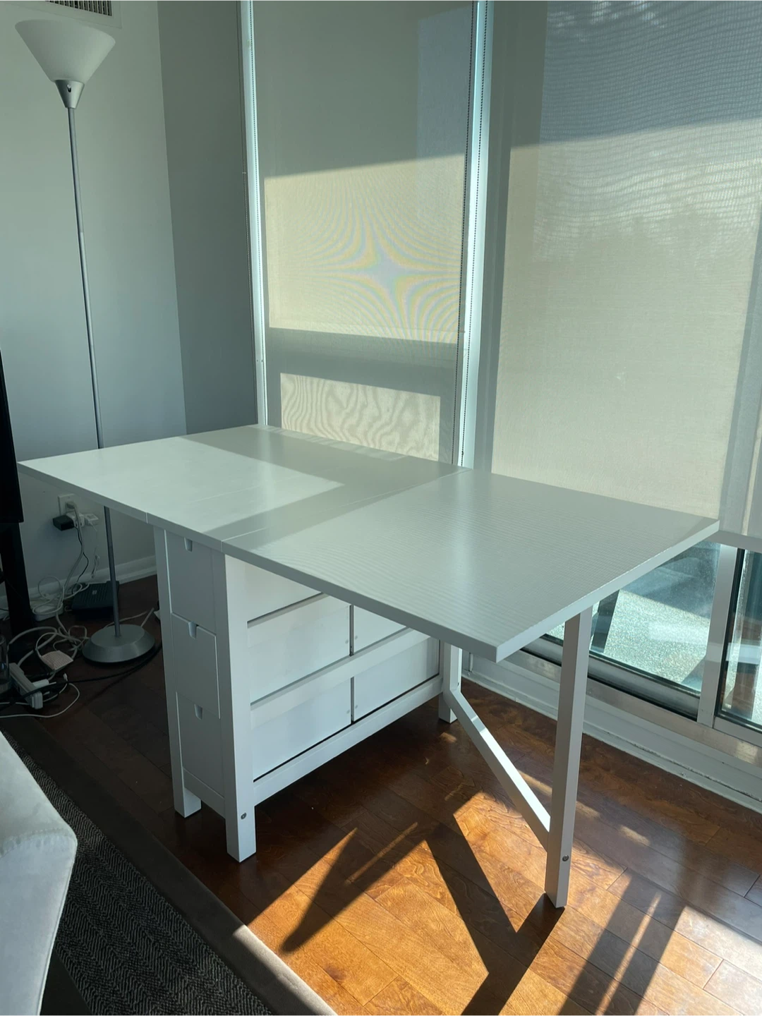 IKEA Norden Extendable White Table