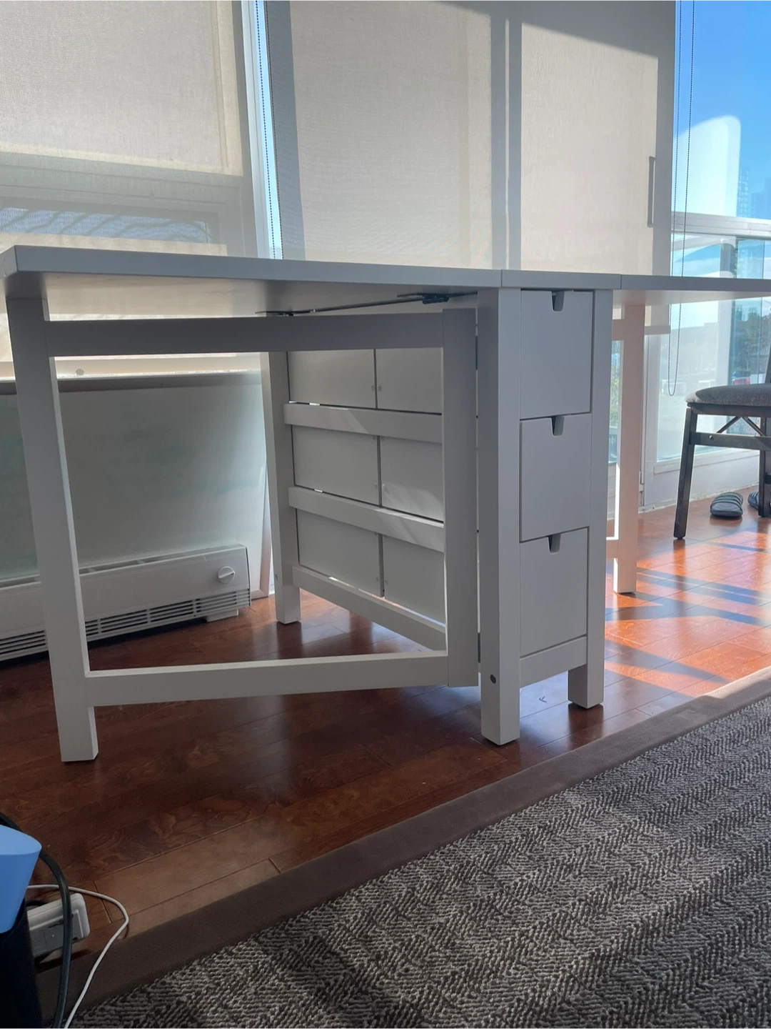 IKEA Norden Extendable White Table - photo 2