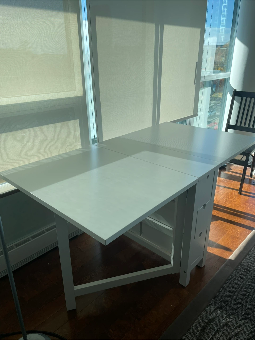 IKEA Norden Extendable White Table - photo 3