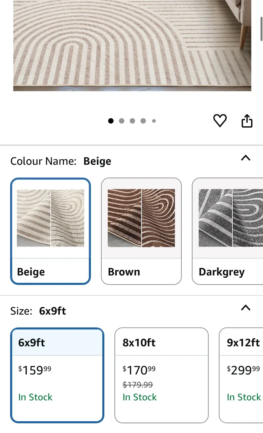 High-Low Textured Area Rug 9x6 ft- Soft & Cozy image indicator(7)