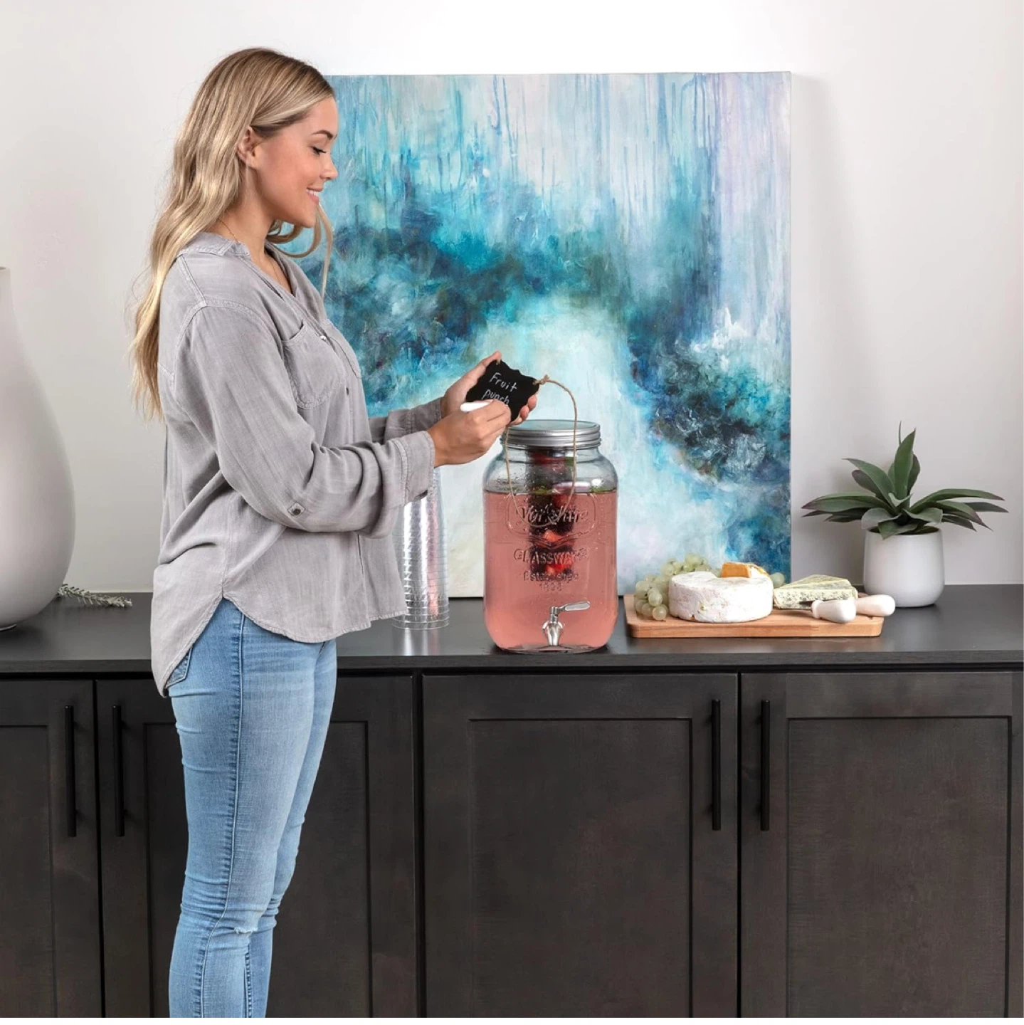 Le Raze Decor 2 Gallon Glass Drink Dispenser - photo 3