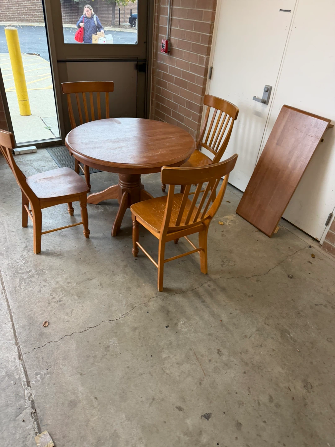 Wooden Dining Table with 4 Chairs - photo 3