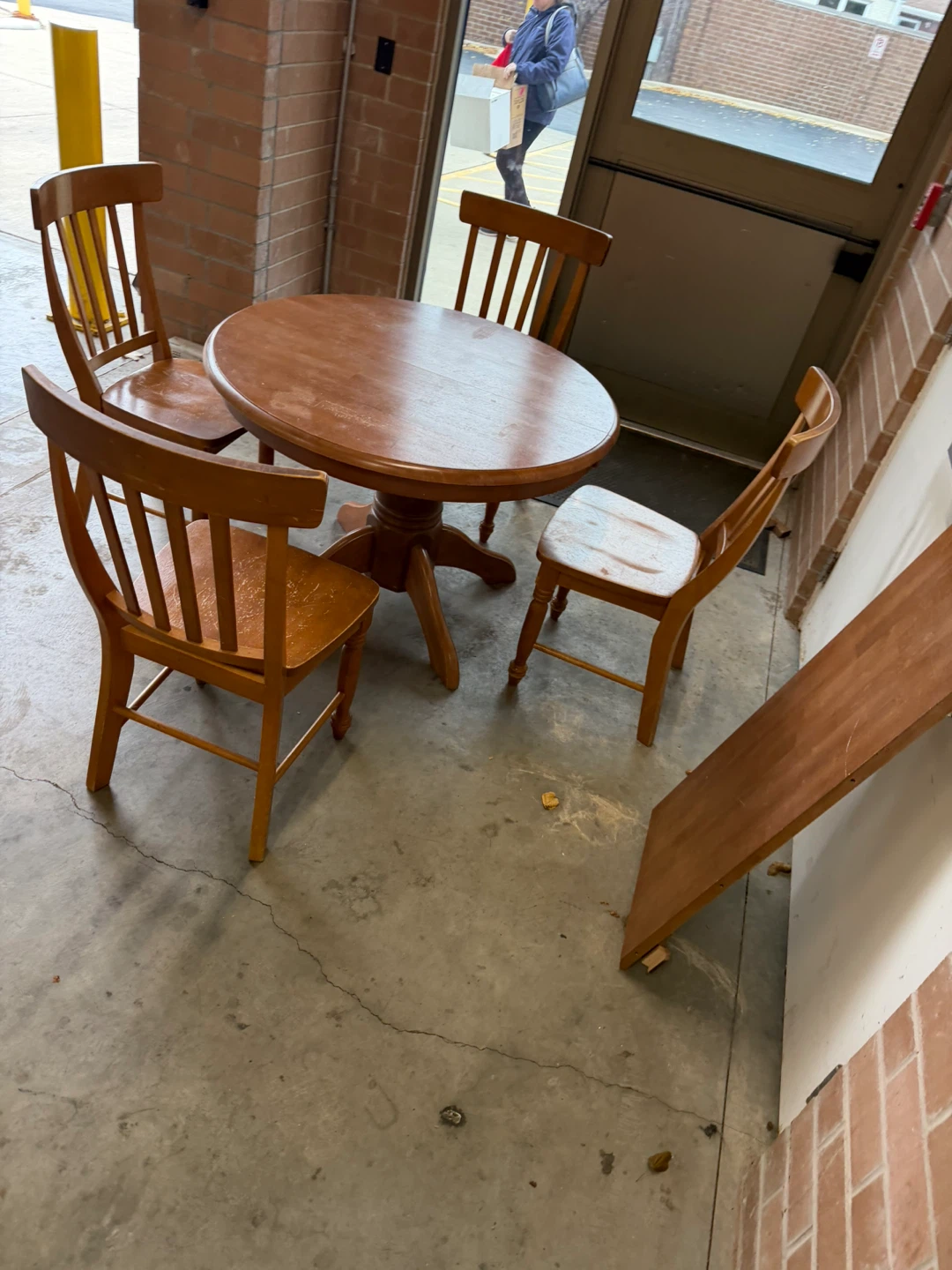 Wooden Dining Table with 4 Chairs - photo 5