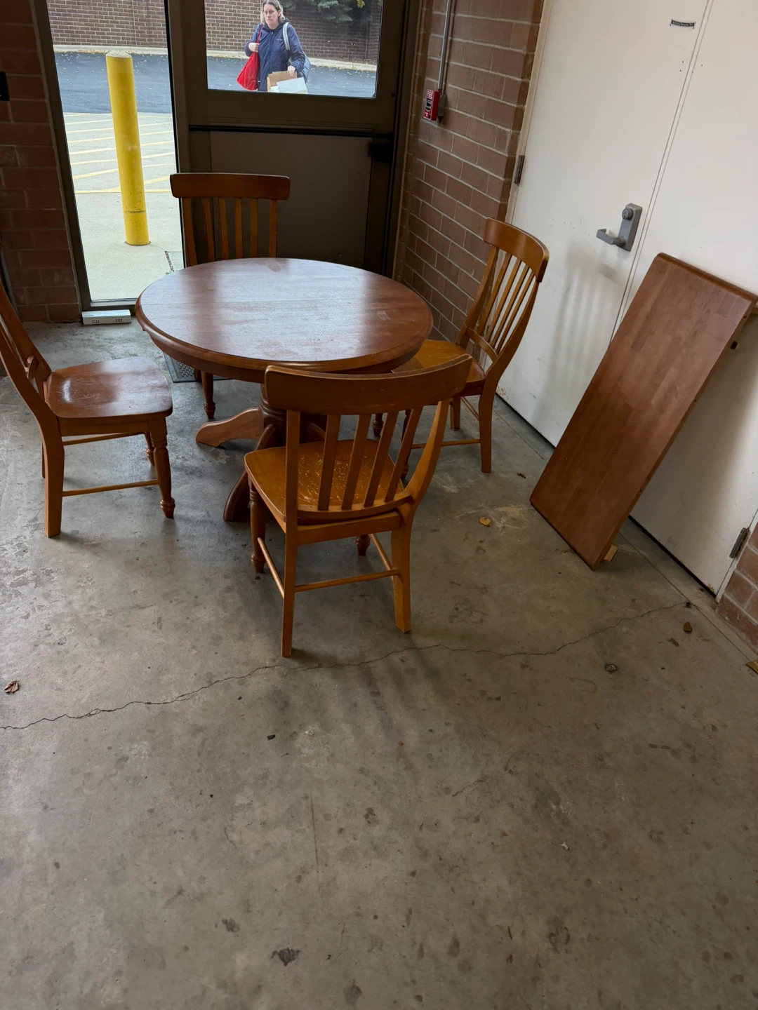 Wooden Dining Table with 4 Chairs - photo 4