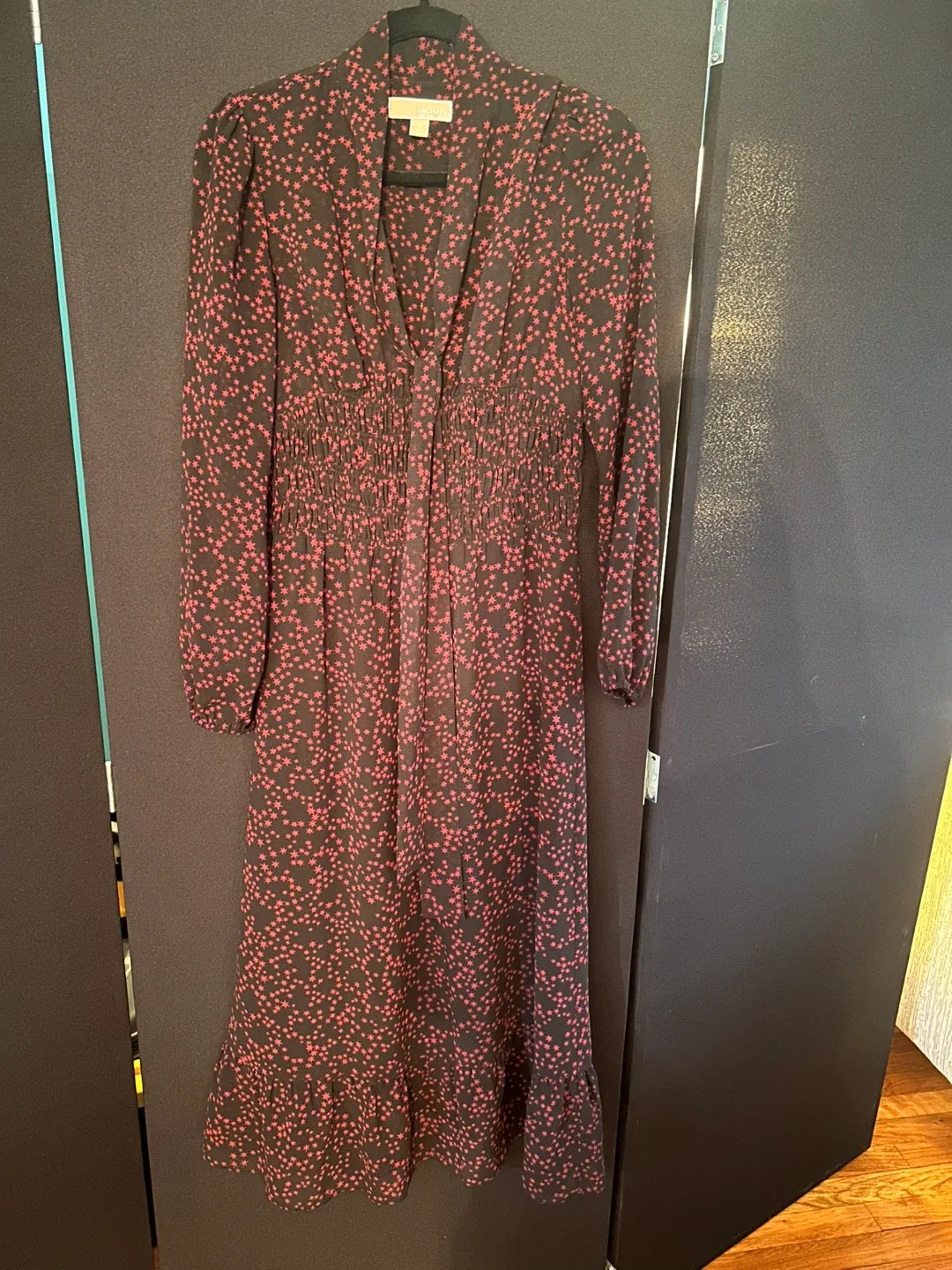 Michael Kors sheer chiffon Star Print Dress - Size M thumbnail