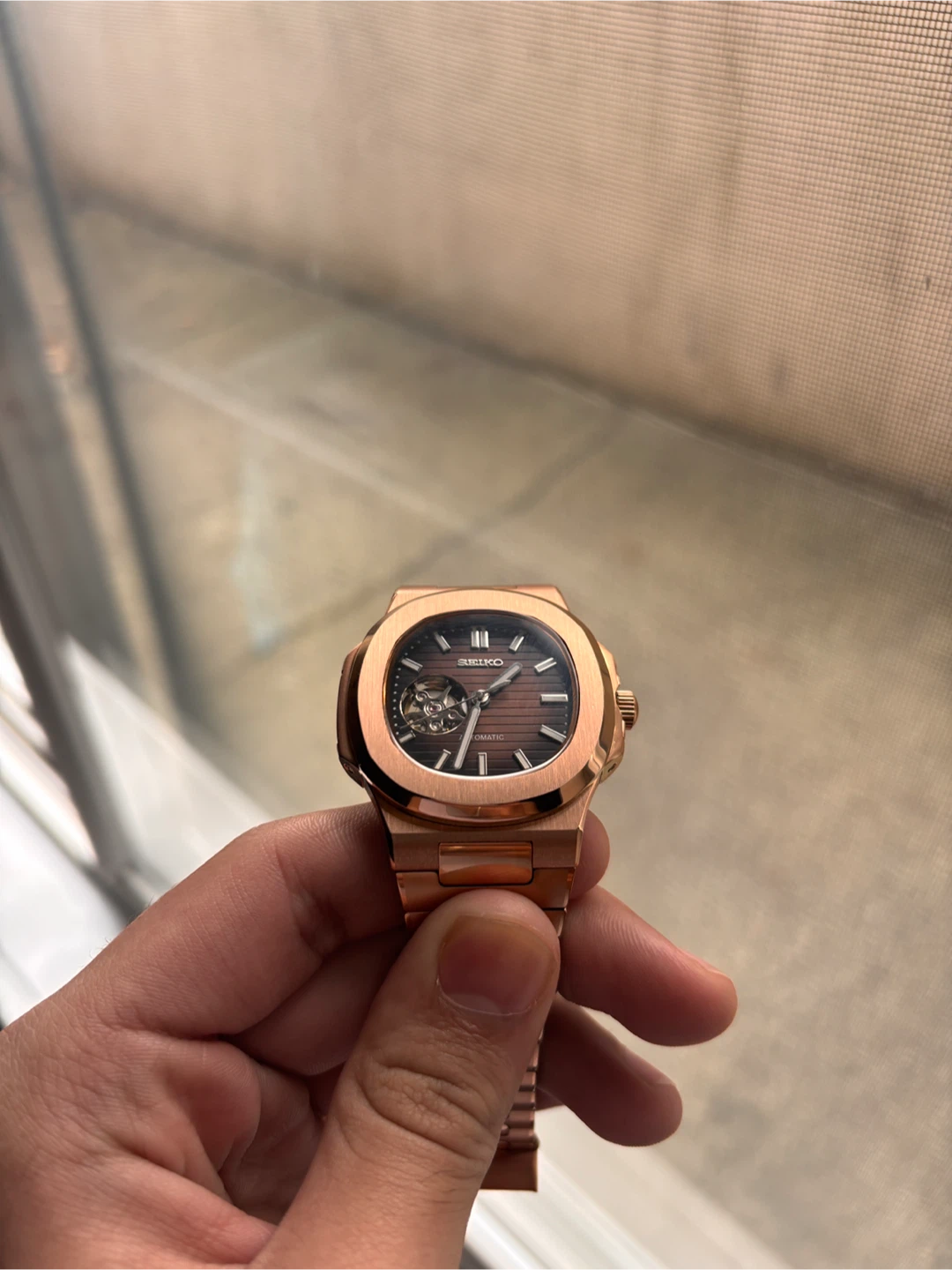Seiko Rose Gold Automatic Watch