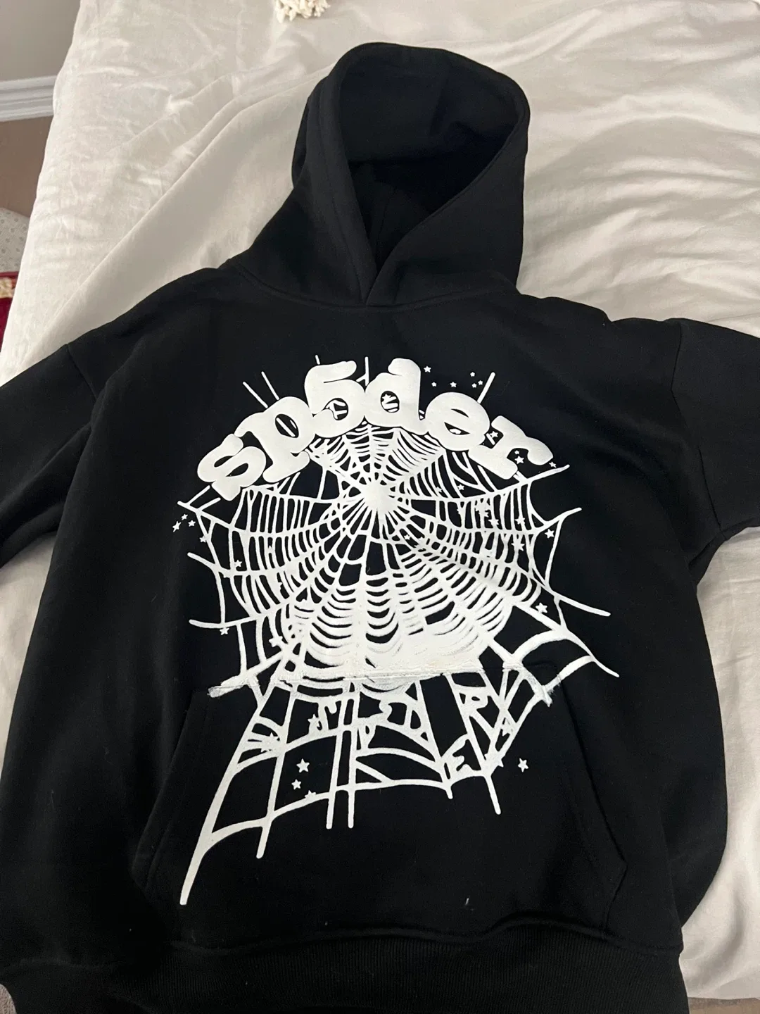 SP5DER Black Hoodie image indicator(2)