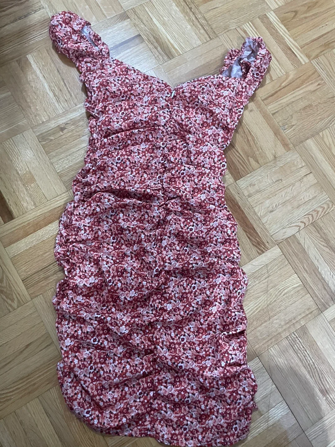 Floral Ruched Dress-Small image indicator(2)