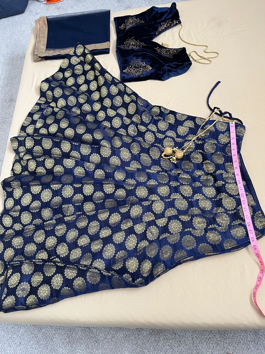 Indian Outfit - Blue and Gold - photo 2
