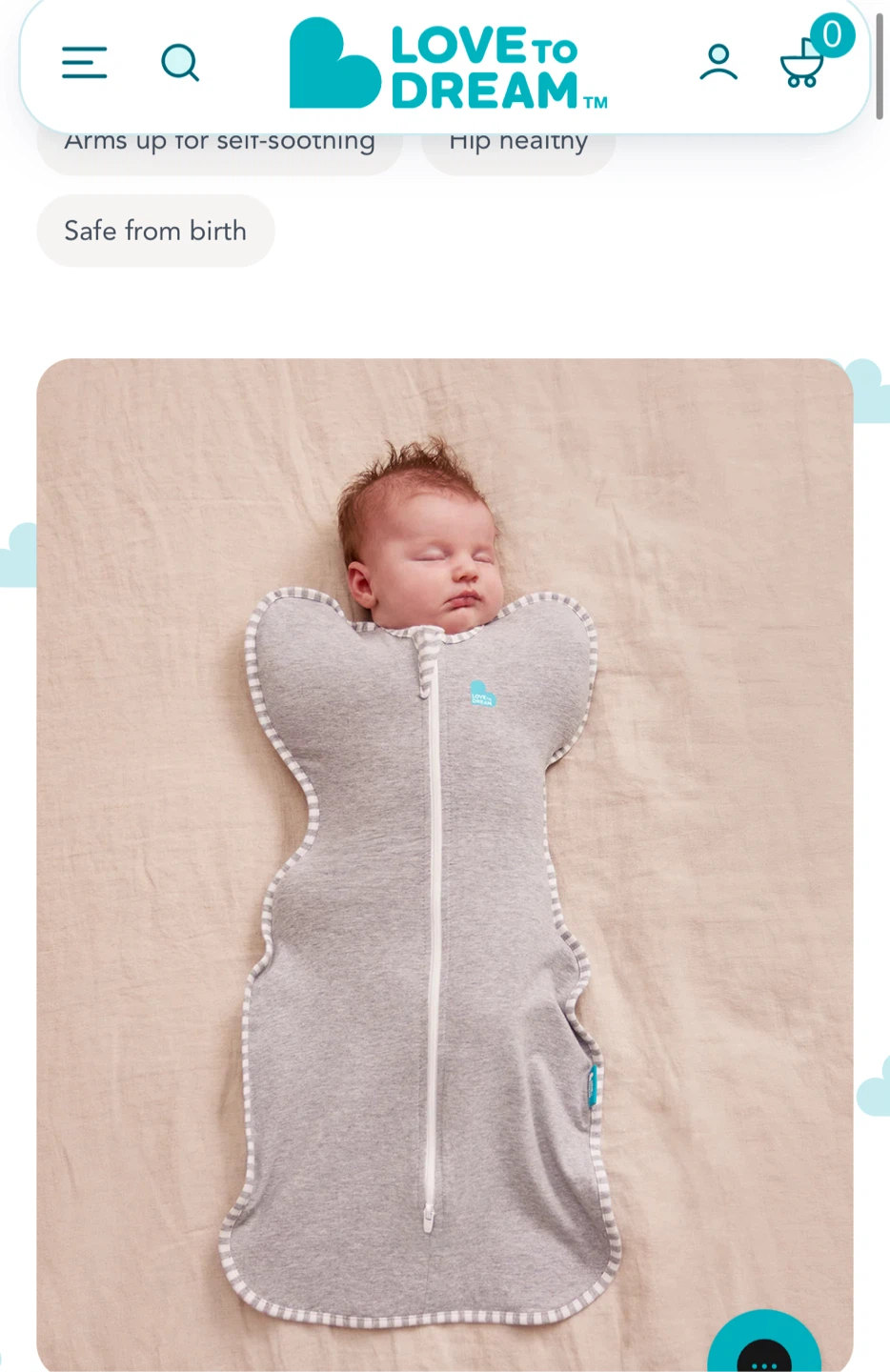 Love to Dream Swaddle UP - Size S