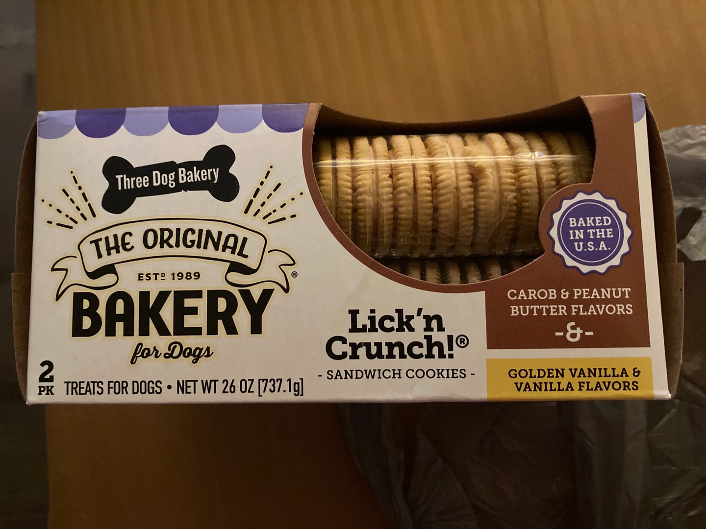 Three Dog Bakery Lick'n Crunch! Sandwich Cookies - photo 2