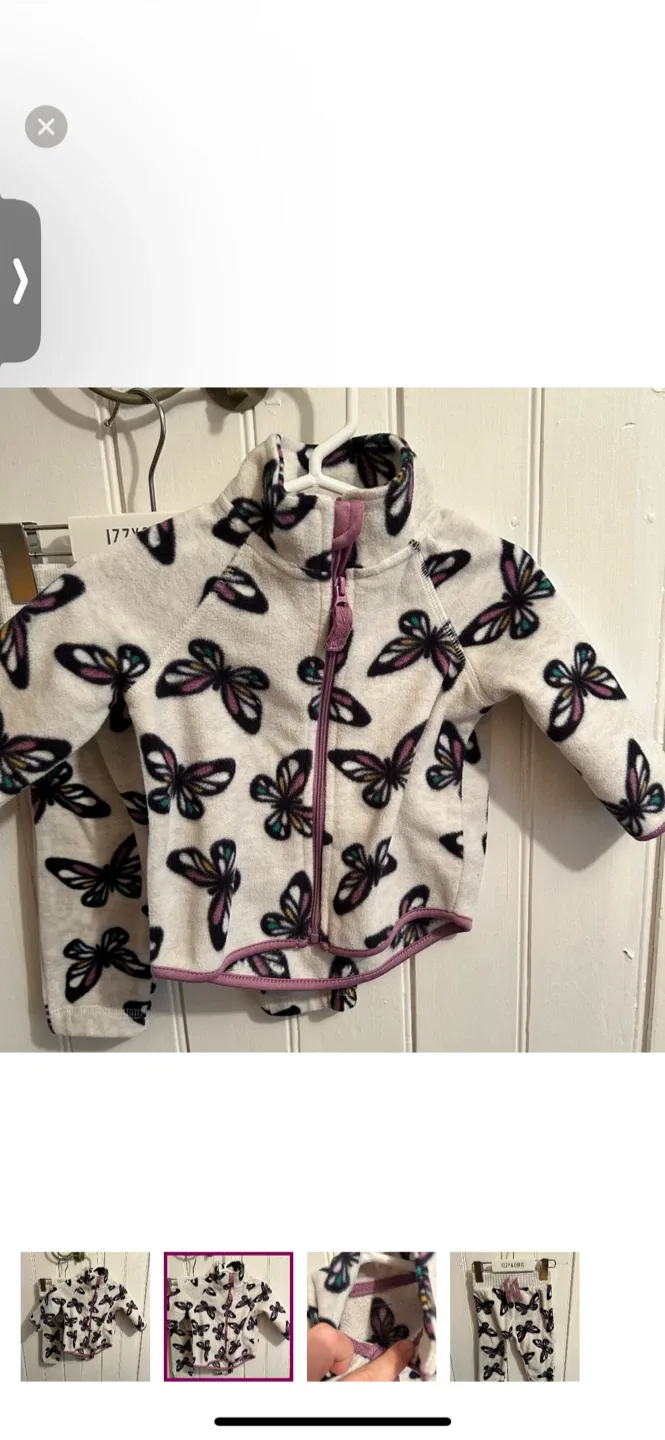 George Butterfly Fleece Set - Size 3/6m image indicator(2)