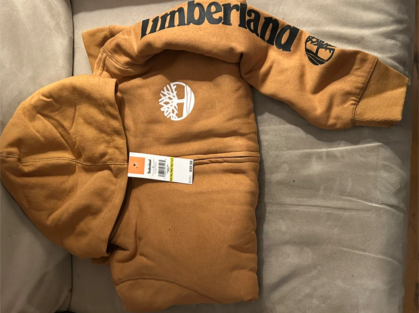 New Timberland Full Zip Hoodie - Youth Size M (10/12) - photo 2