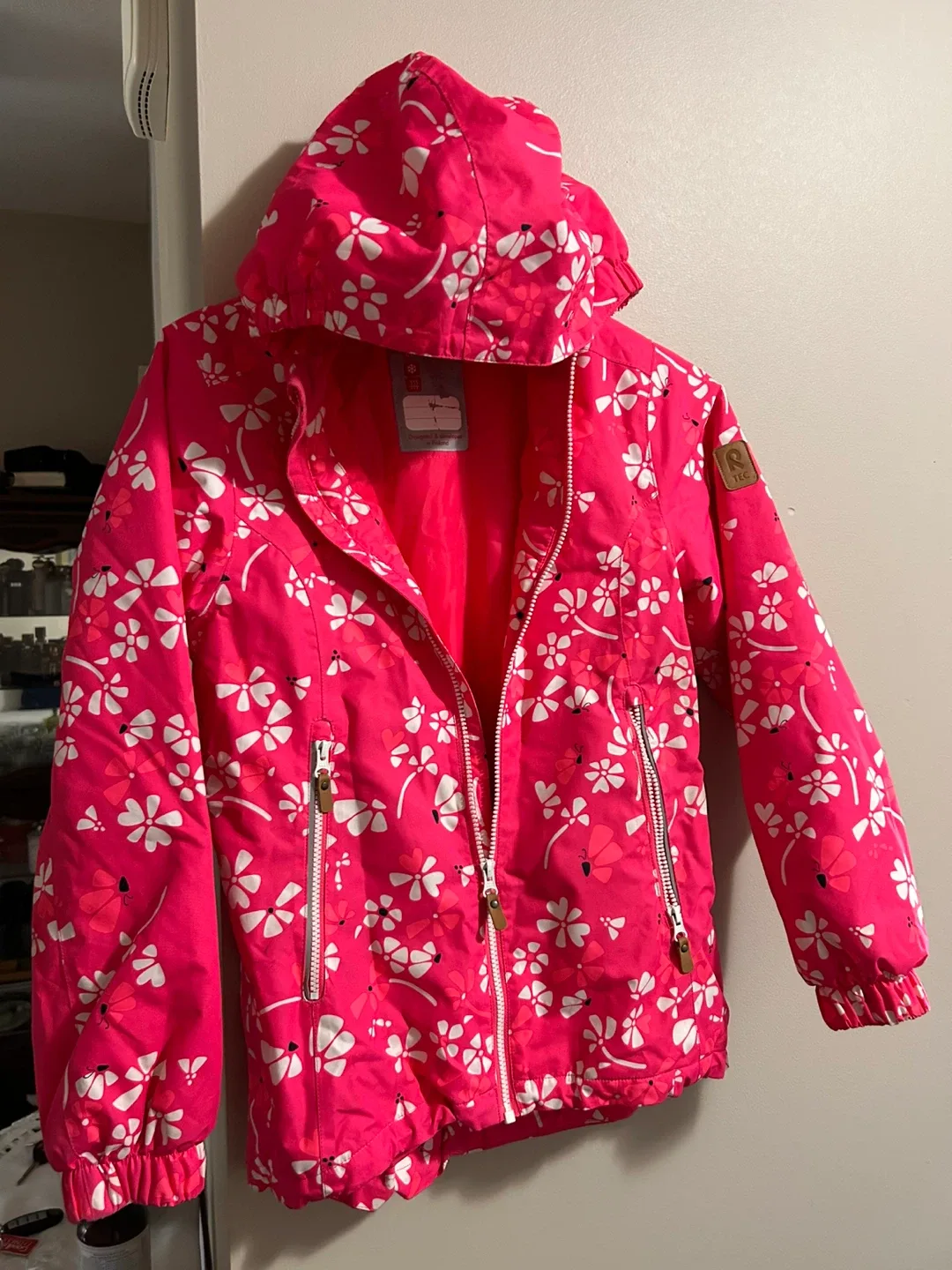 Reima TEC Pink Floral Jacket - Size 152 image indicator(2)