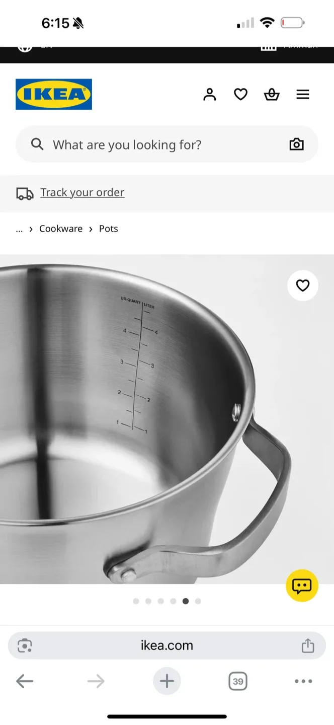 IKEA Sensuell Stock Pot - Stainless Steel