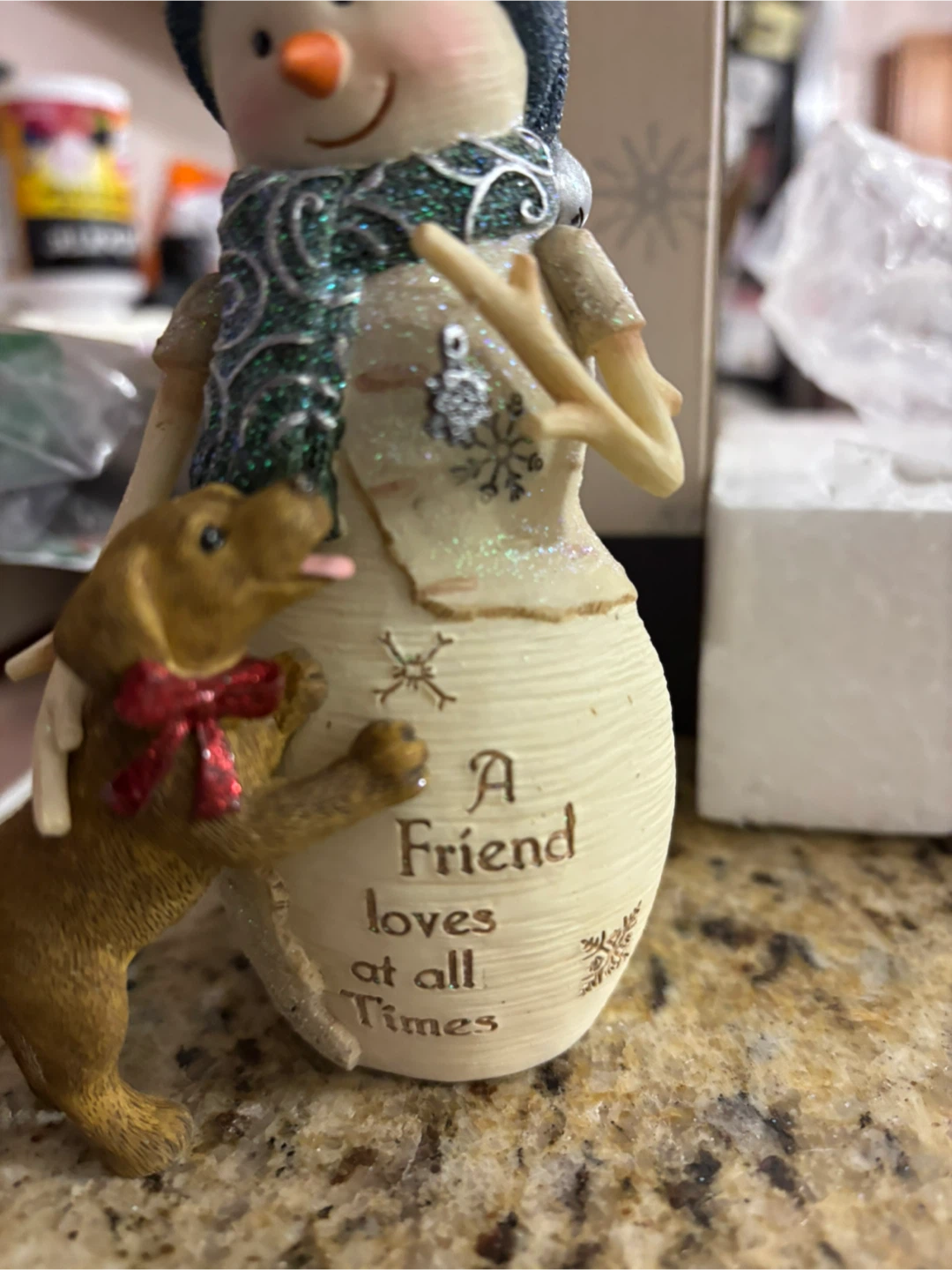 BirchHearts Snowman & Dog Figurine - photo 5