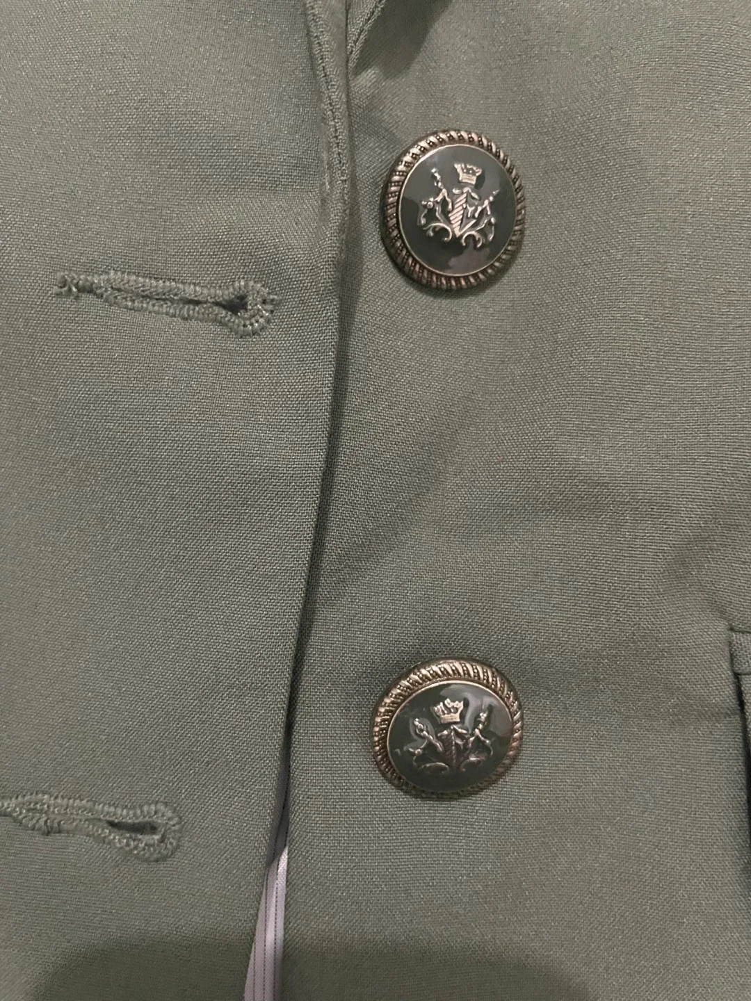 Dynamite Olive Green Blazer - Size XS image indicator(3)