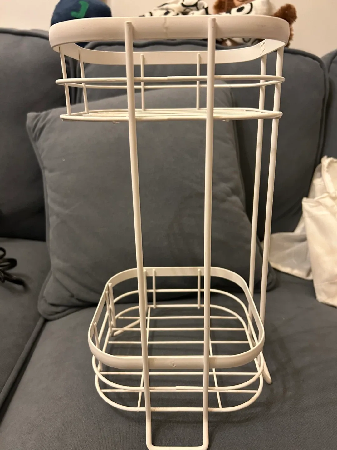 White Metal Storage Shelf image indicator(3)