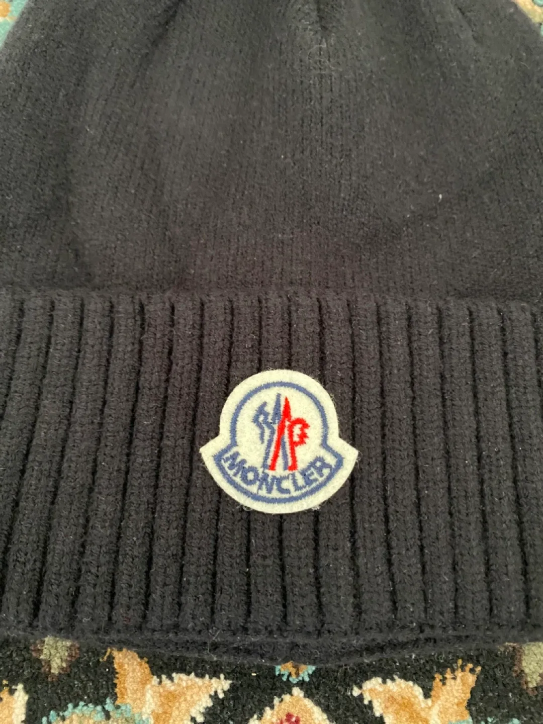 Moncler Black Beanie - New with Tags image indicator(3)