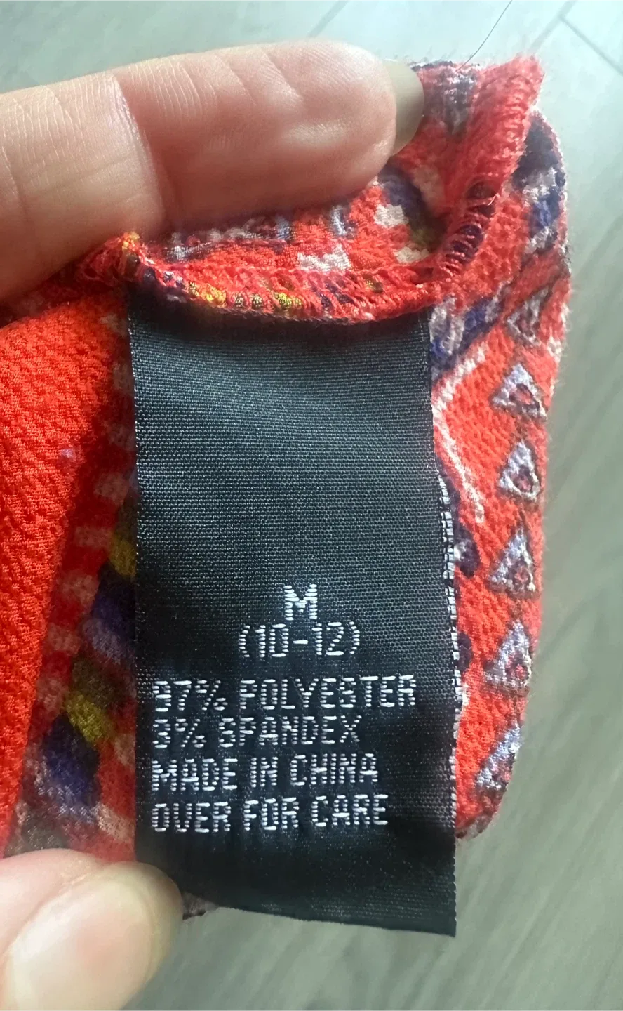 Girls 10-12 Red Patterned boho top image indicator(5)