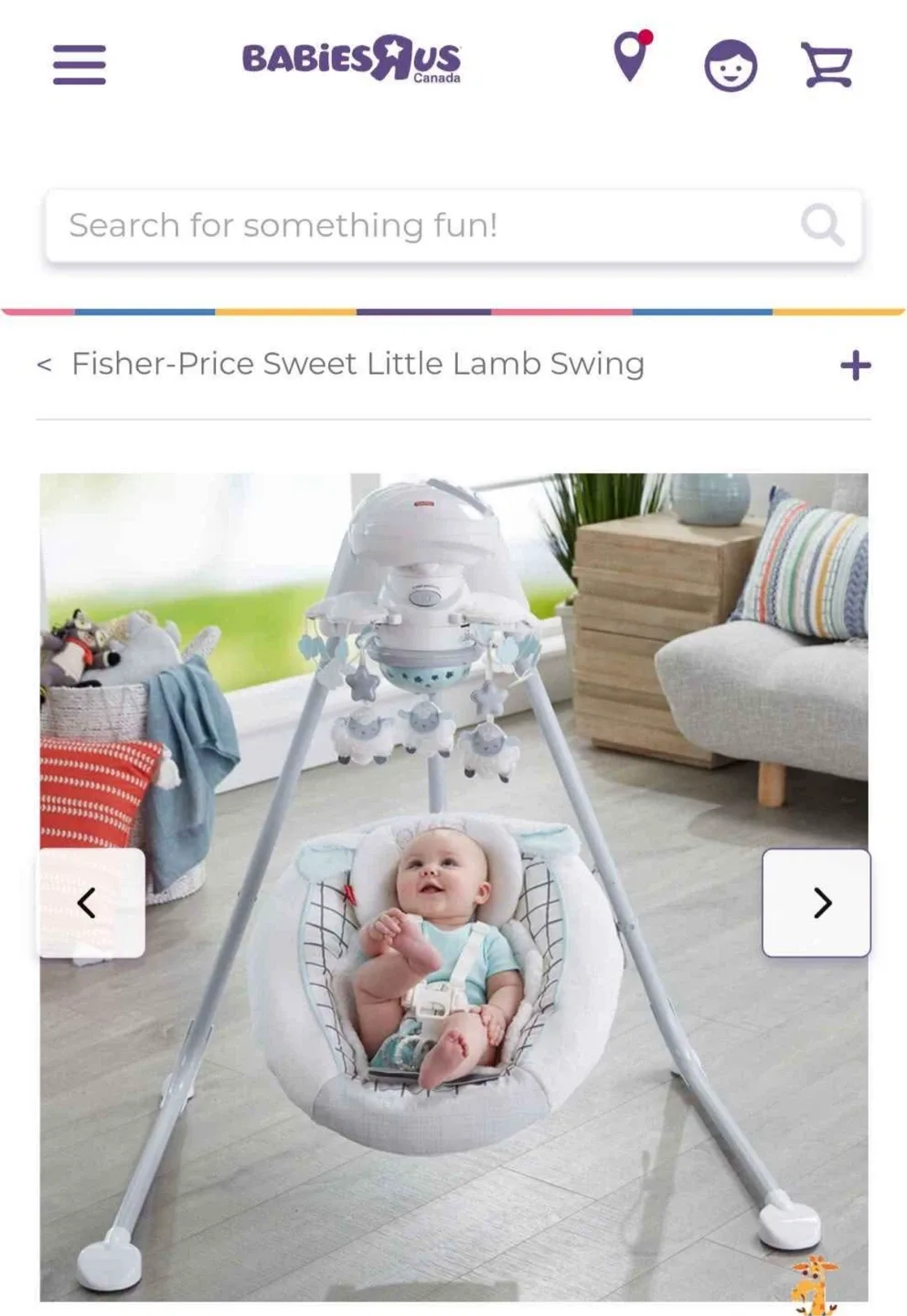 Fisher-Price Sweet Little Lamb Cradle 'n Swing image indicator(2)