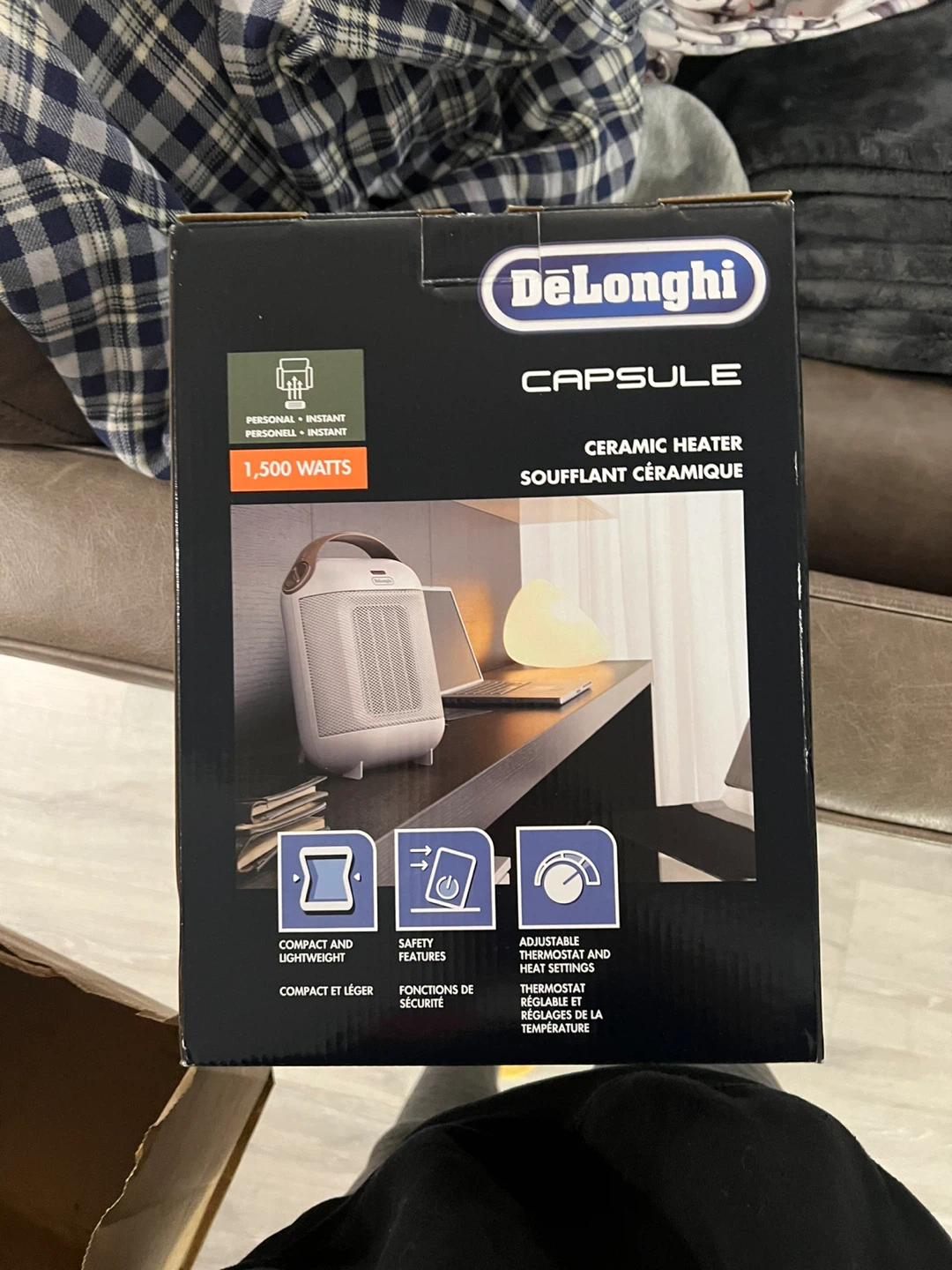 DeLonghi Capsule Ceramic Heater - New in Box! - photo 3