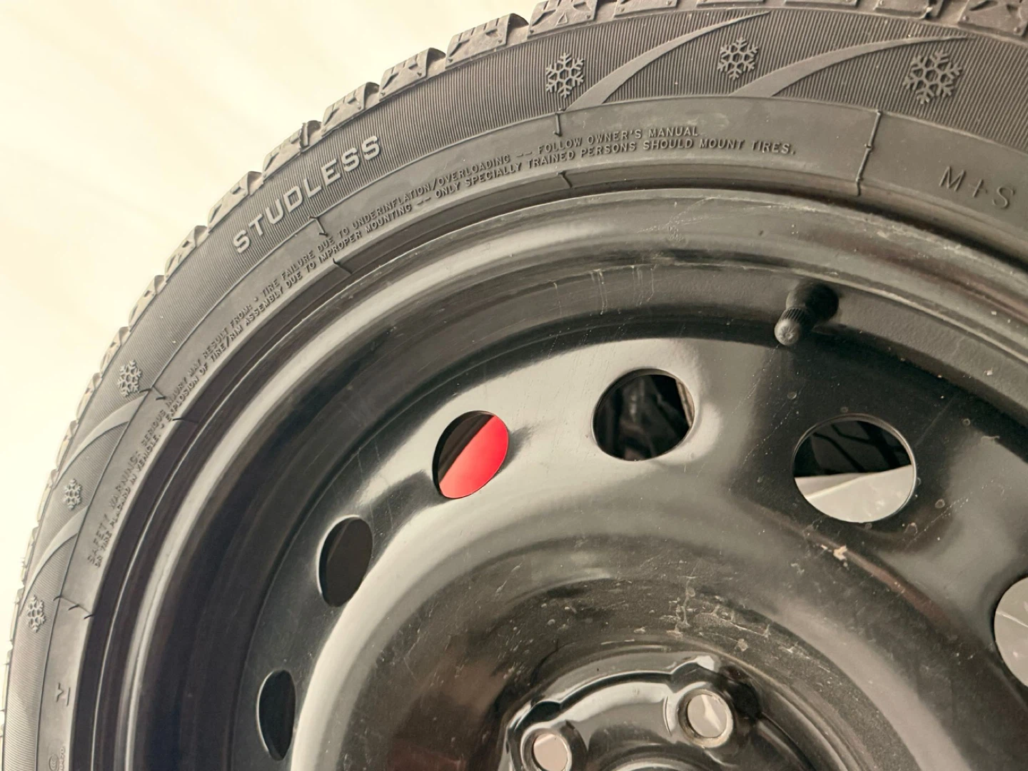 Sale: 17” Winter Tires with Steel Rims - photo 2