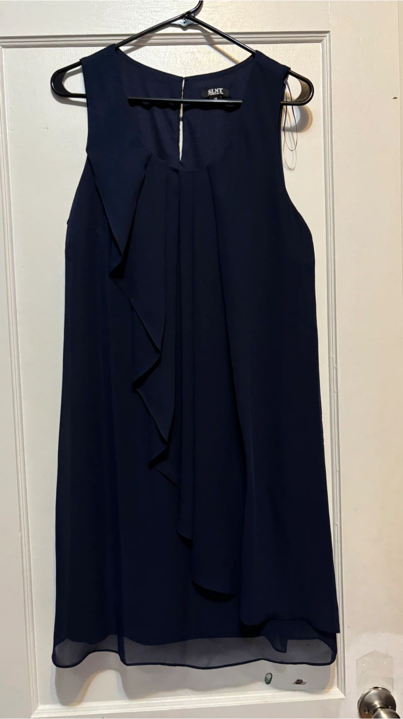 SLNY Navy Blue Dress