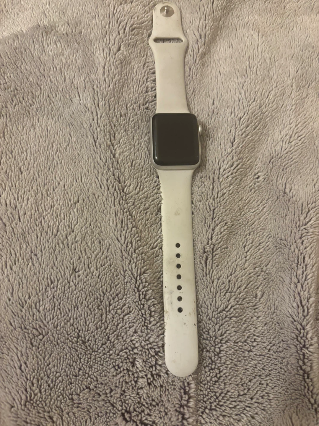 Apple Watch with White Band Series 3