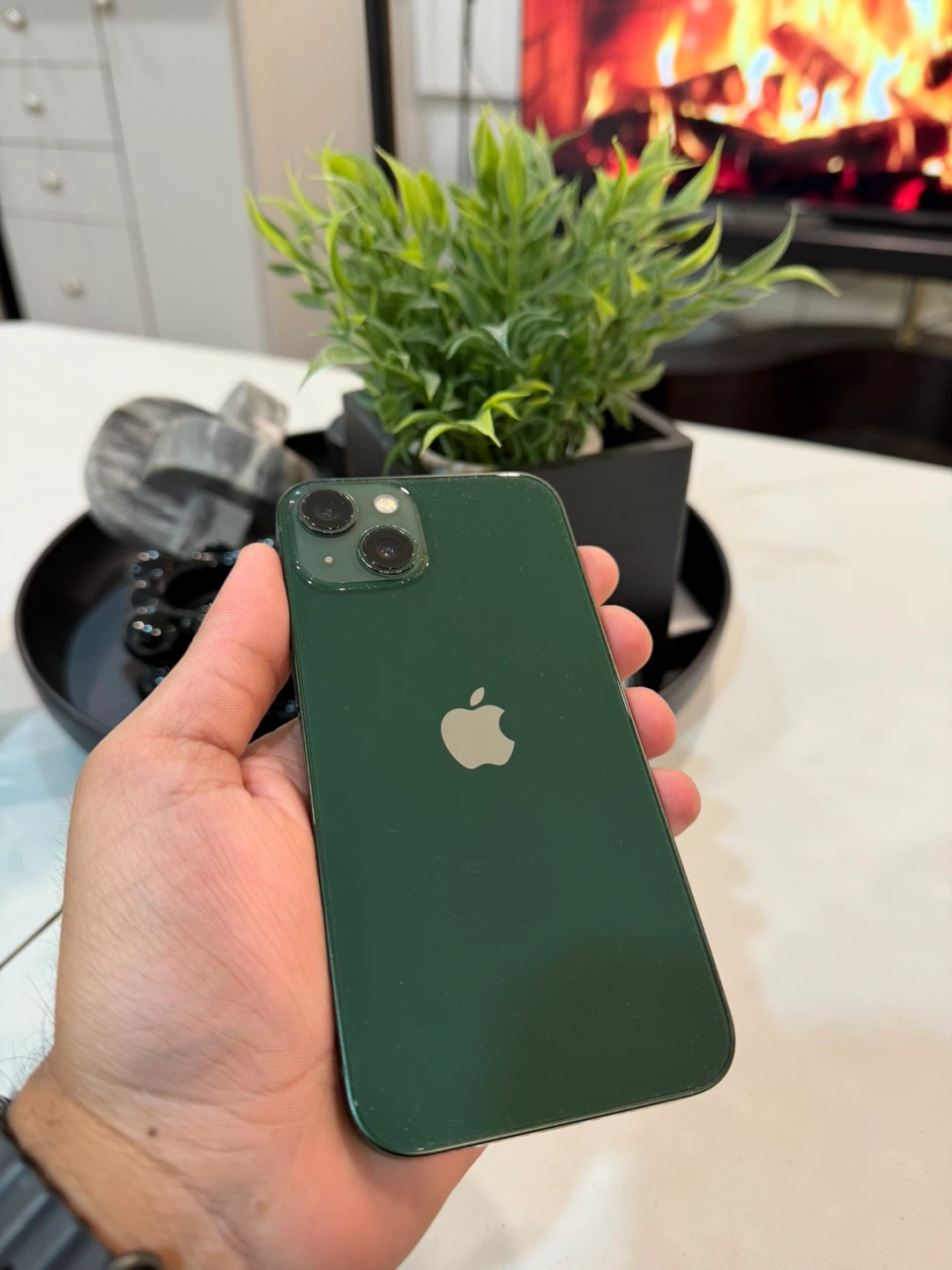 iPhone 13 green 256gb good condition
