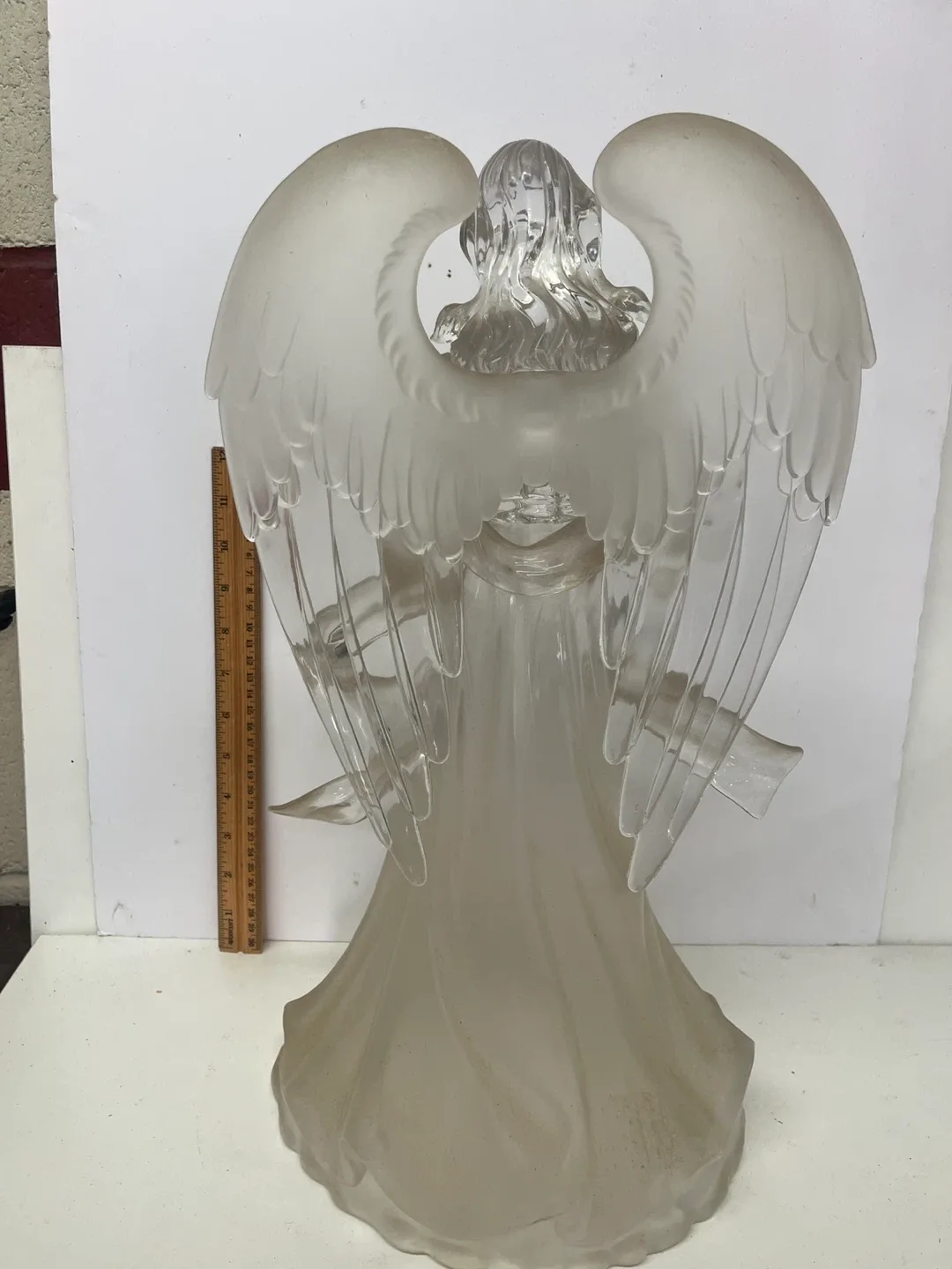 Vintage Lucite Angel Figurine. 18inches! image indicator(3)