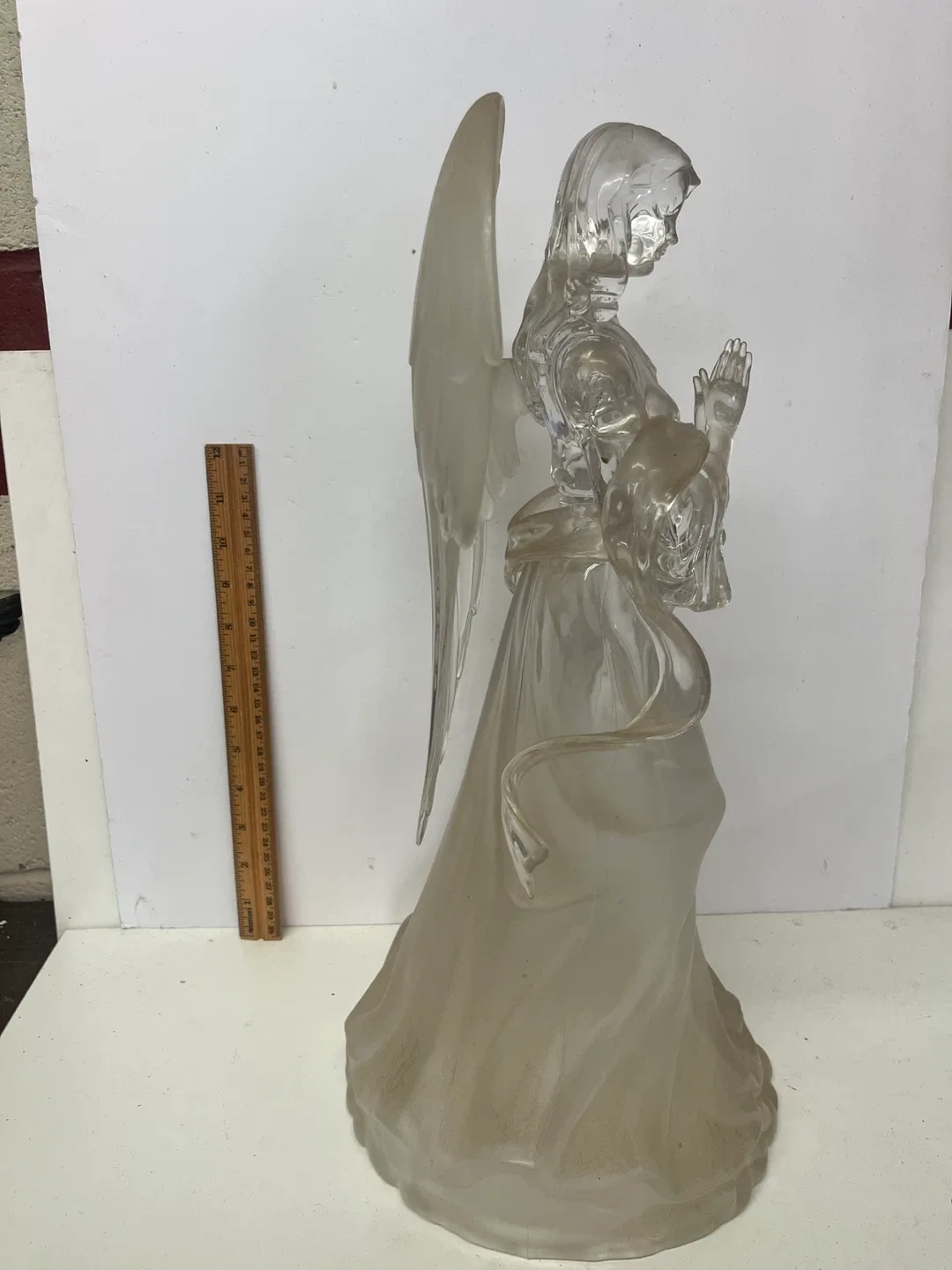 Vintage Lucite Angel Figurine. 18inches! image indicator(4)