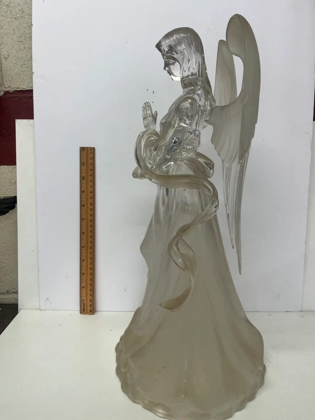 Vintage Lucite Angel Figurine. 18inches! image indicator(5)