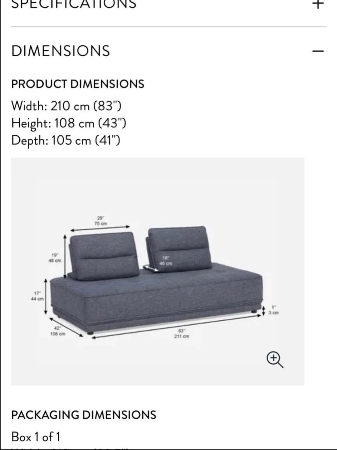 Structube Grey Daybed Sofa image indicator(5)