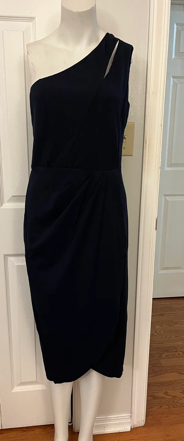 PrettyGarden Black One-Shoulder Dress - Size L image indicator(6)