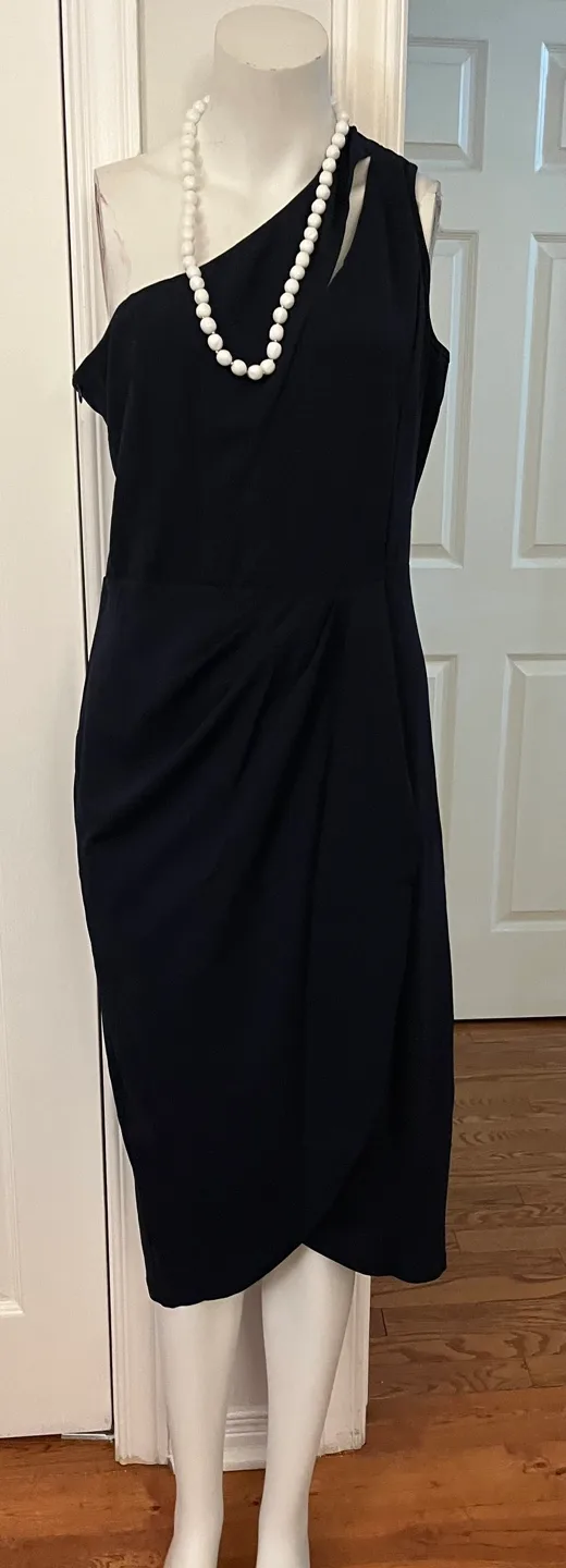 PrettyGarden Black One-Shoulder Dress - Size L image indicator(3)