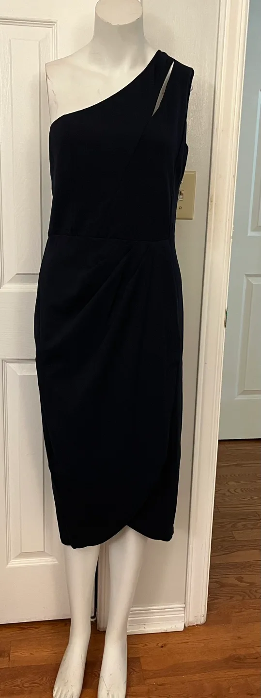 PrettyGarden Black One-Shoulder Dress - Size L image indicator(4)