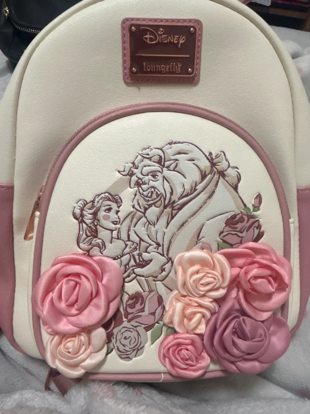 Disney Loungefly Beauty and the Beast Floral Backpack