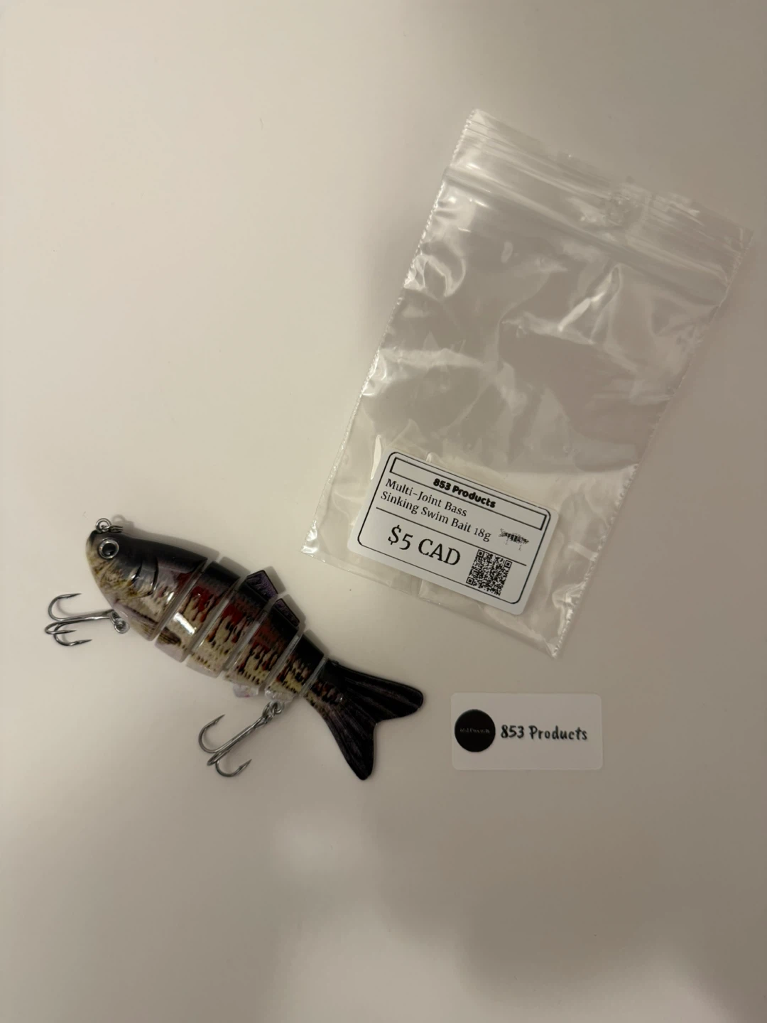 Multi-Joint Bass Sinking Swim Bait