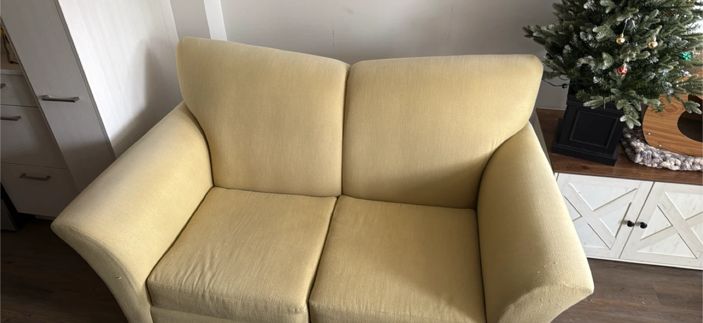 Beige Loveseat Sofa for free