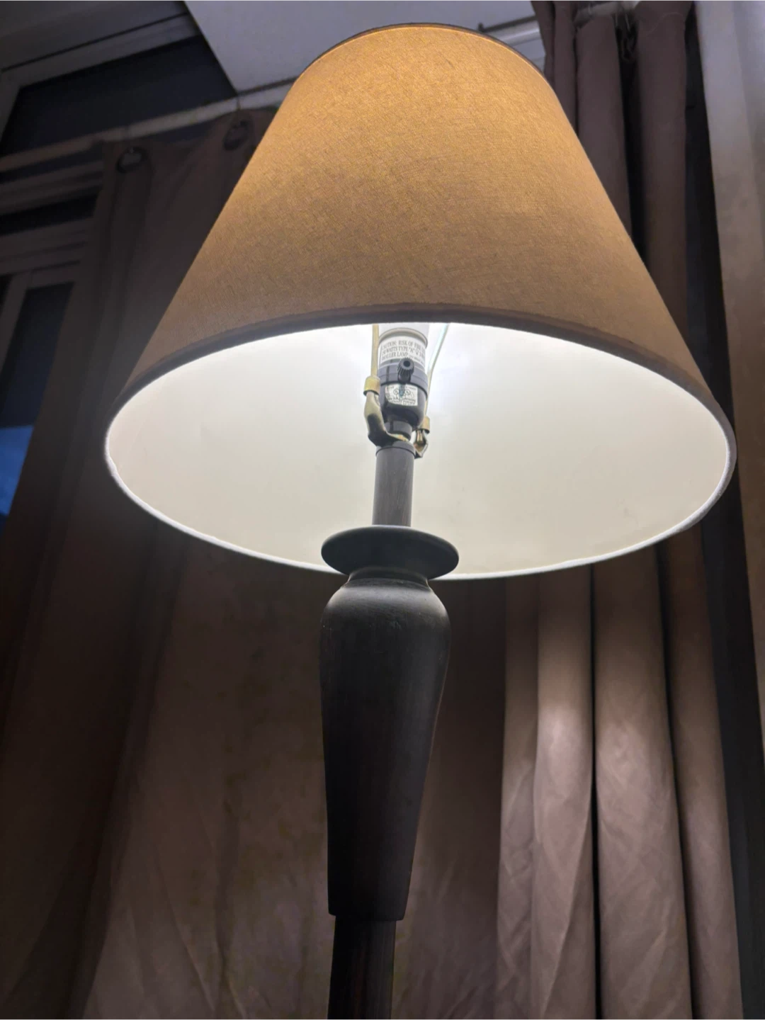 Floor Lamp with Beige Shade - photo 3
