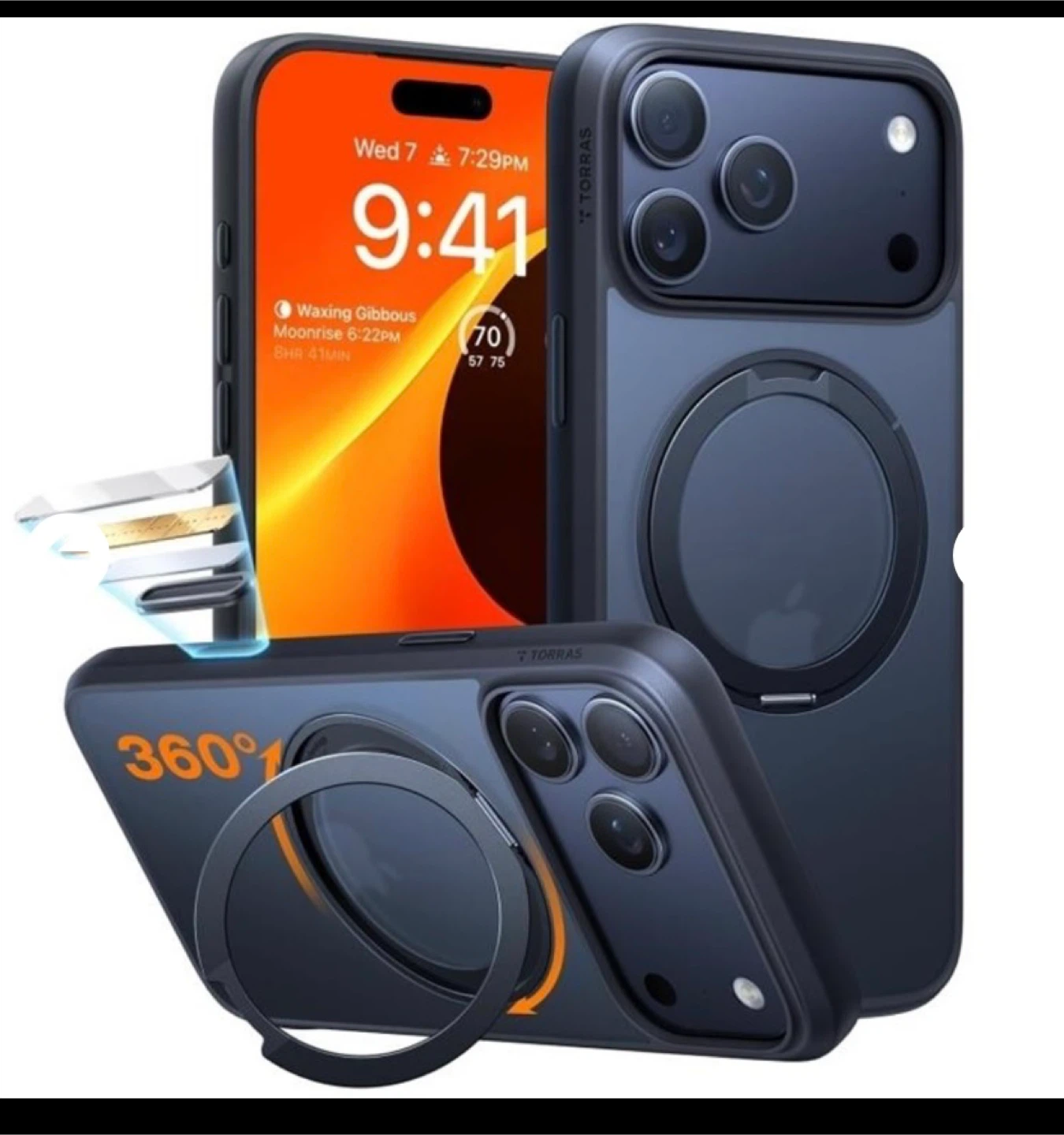 TORRAS Upgrade 360 Magnetic Stand for iPhone 17 PRO